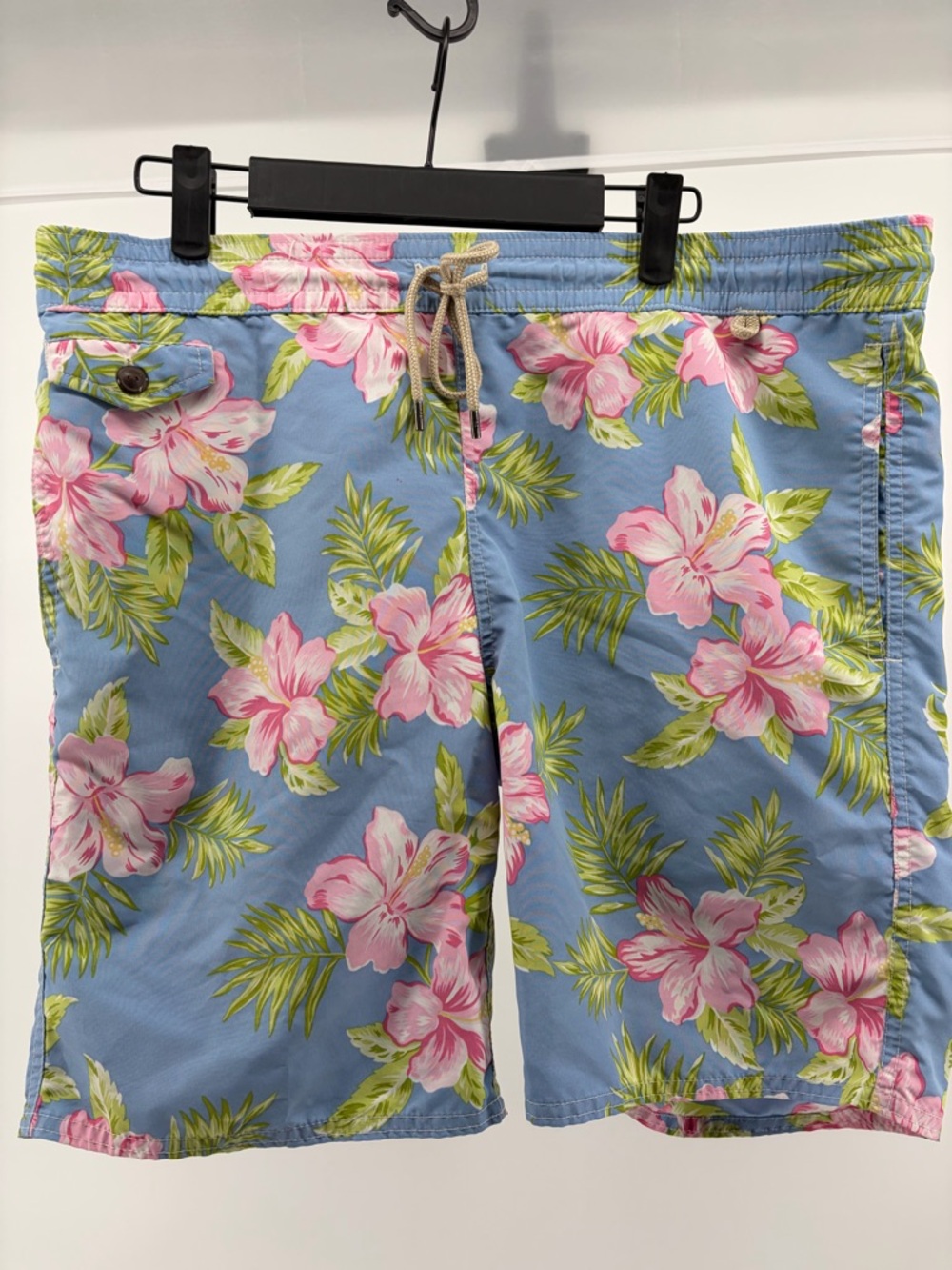 Polo Ralph Lauren Swim Trunks Mens Small Floral Drawstring